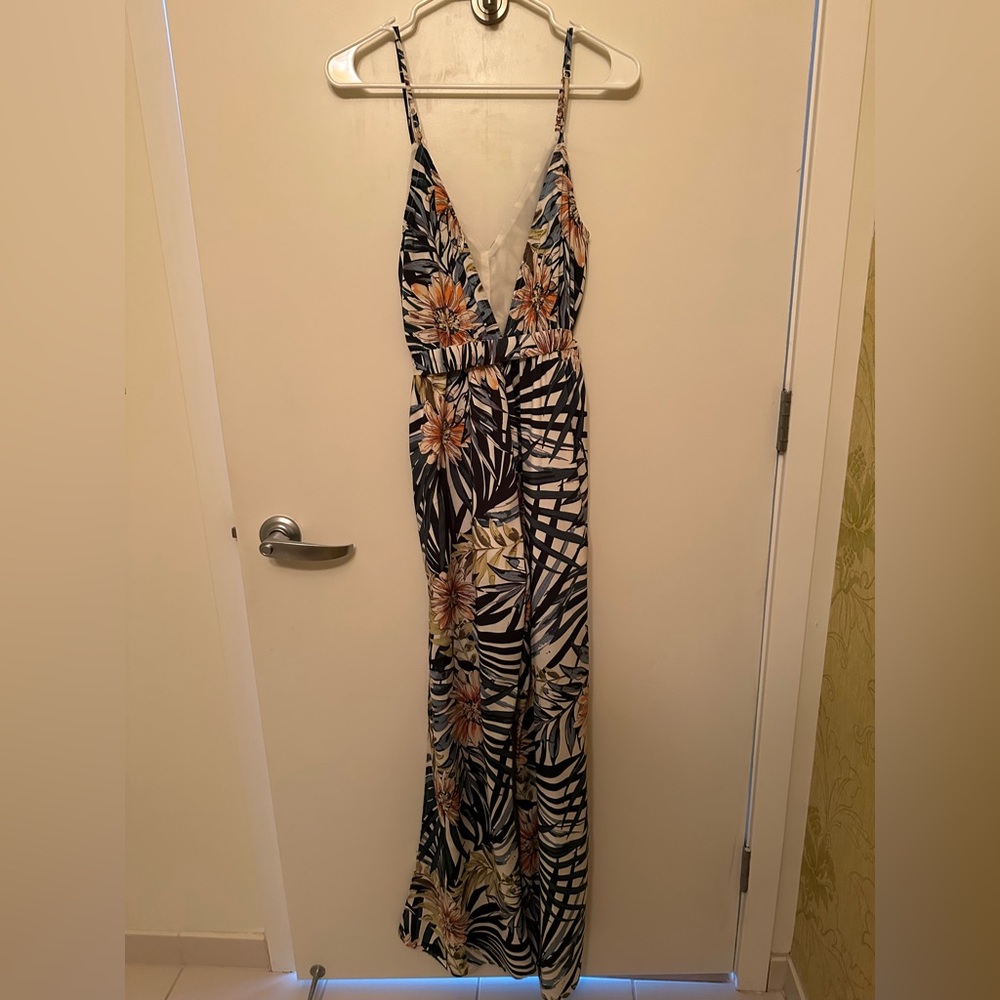 Fashion Nova Tropical Jumpsuit
